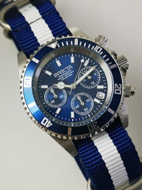 invicta watch instruction manual
